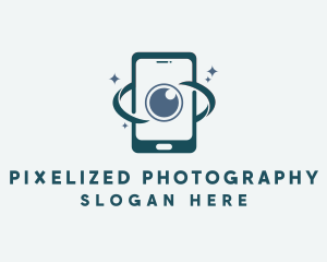 Cellphone Camera Lens  logo design