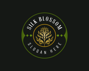 Botanical Flower Blossom logo design