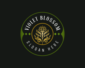 Botanical Flower Blossom logo design