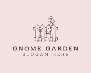 Garden Backyard Fence logo design