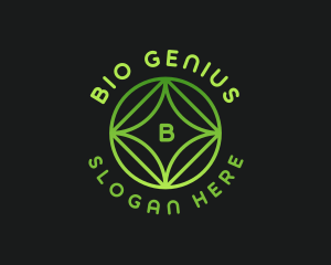 Geometric Four Leaf logo design