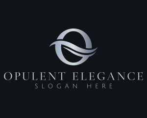 Elegant Wave Letter O logo design