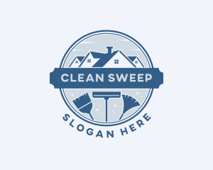 Residential House Cleaning logo design