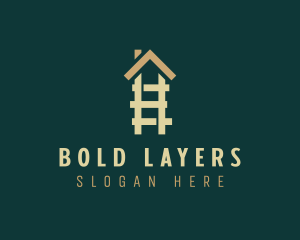 Home Ladder Roof logo design