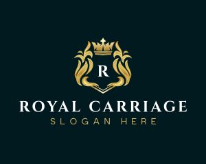 Luxury Crown Shield logo design