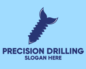 Fish Tail Drill logo design