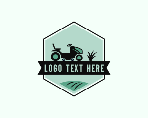 Lawn Mower Grass Gardening logo