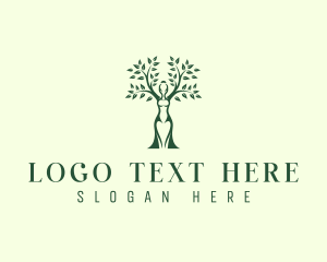 Tree Woman Nature logo