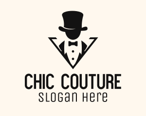 Top Hat Gentleman Tailoring logo design