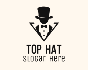 Top Hat Gentleman Tailoring logo design