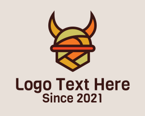 Multicolor Viking Helmet  logo