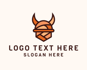 Multicolor Viking Helmet  logo