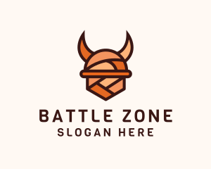 Multicolor Viking Helmet  logo design