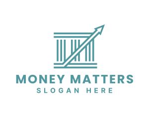 Financial Investment Pillars logo design