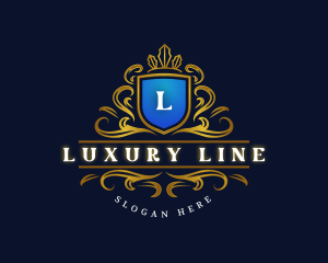 Luxury Decorative Shield logo design