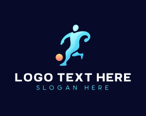 Abstract Ball Sport Player Logo