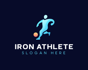 Athlete Basketball Dribble logo design