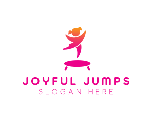 Fun Kiddie Trampoline logo design