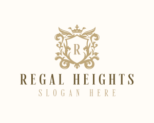 Regal Monarchy Shield logo design