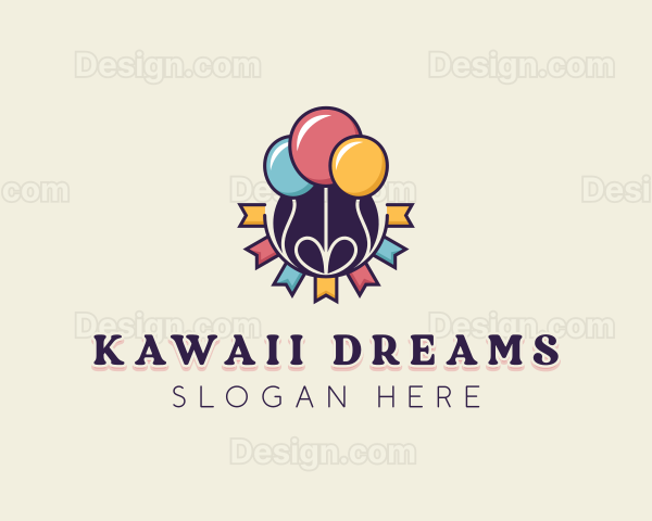 Party Balloons Celebration Logo