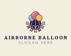 Party Balloons Celebration logo design