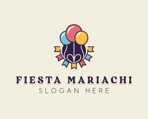 Party Balloons Celebration logo design