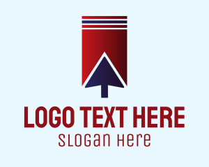 Click - Online Bookmark Arrow logo design