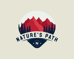 Mountain Nature Destination logo design