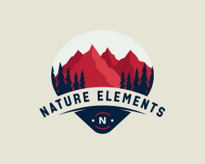 Mountain Nature Destination logo design