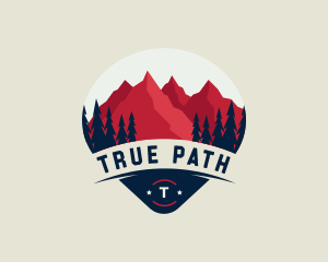 Mountain Nature Destination logo design