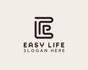 Stylish Brand Letter E logo design