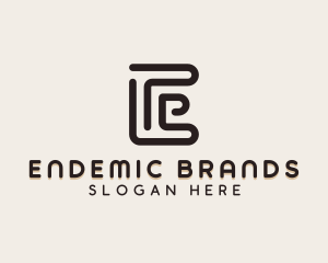 Stylish Brand Letter E logo design