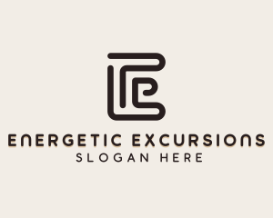 Stylish Brand Letter E logo design