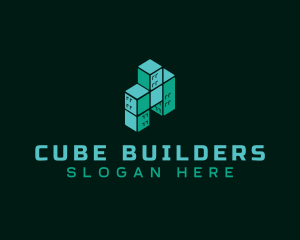 Cube Building Construction logo design