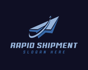 Logistics Paper Plane logo design