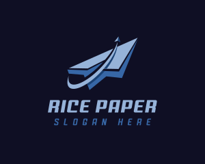 Logistics Paper Plane logo design