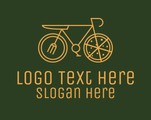 Pizza Delivery Bicycle logo