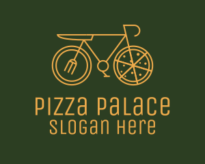 Pizza Delivery Bicycle logo design