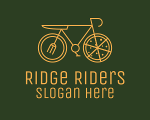 Pizza Delivery Bicycle logo design