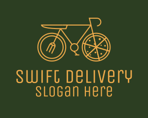 Pizza Delivery Bicycle logo design