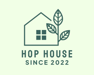 Real Estate House Plant logo design