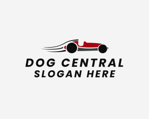 Fast Vintage Race Car  Logo