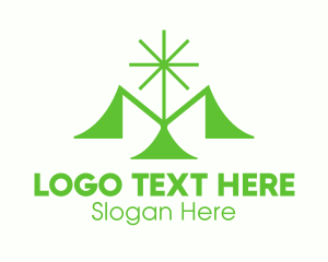 Green Natural Plant logo