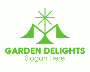 Green Natural Plant logo design