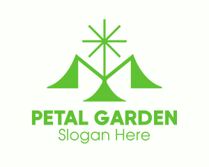 Green Natural Plant logo design