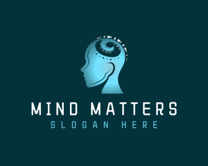 Artificial Intelligence Mind logo design