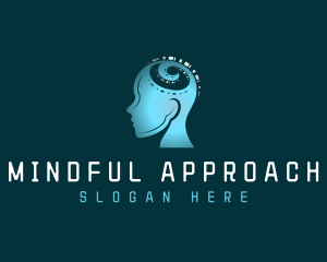 Artificial Intelligence Mind logo design