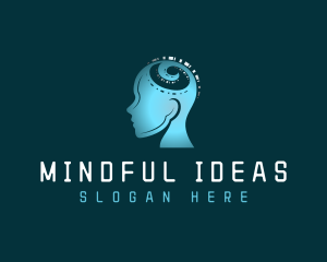 Artificial Intelligence Mind logo design