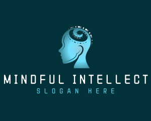 Artificial Intelligence Mind logo design