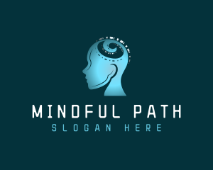 Artificial Intelligence Mind logo design